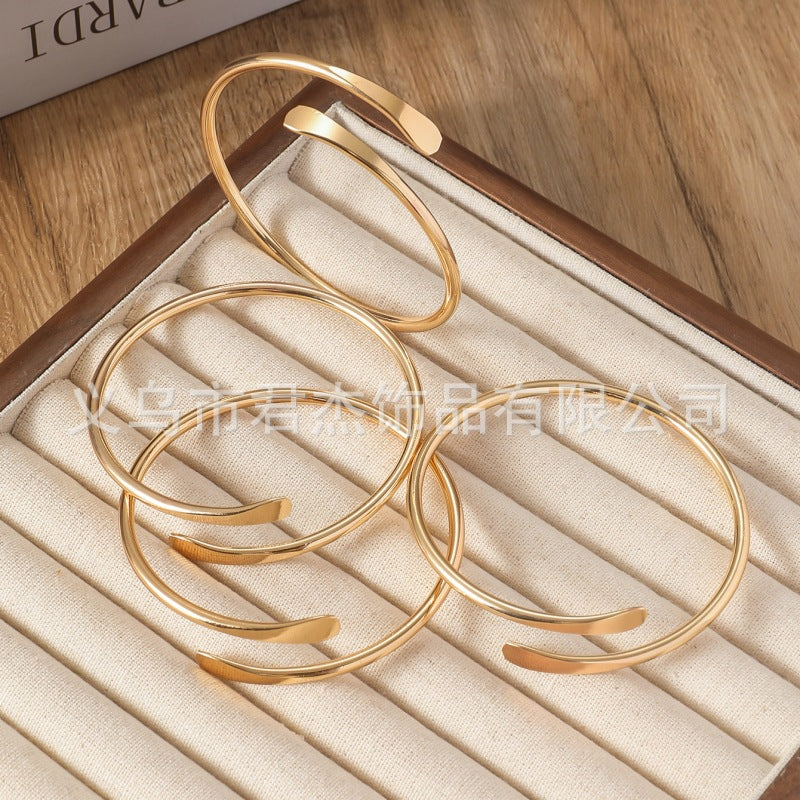 Wholesale 10pcs/pack Punk style exaggerated arm bracelet hollow bracelet for women